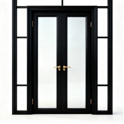 Black UPVC Door factory